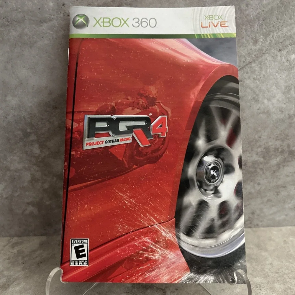 Project Gotham Racing 4 (Microsoft Xbox 360, 2007) Manual Only